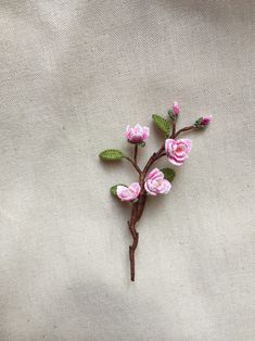 Crochet Magnolia Brooch, Wedding flower boutonniere, Thank you gift, Handmade brooch. Mother's Day gift. Meaning gift.  The Magnolia brooch made with DMC 100% cotton and 0.6 mm hook. Brooch has a small pin securely sewn on the back.  I painted this Magnolia brooch by Japan dye.  This brooch not only fantastic attached to a bag, jacket, cardi or hat but also perfect for pendant. It's will beautiful when you place it on the frame to decor your house. Let's sent me a message if you want another col Crochet Magnolia, Flower Boutonniere, Brooch Wedding, Small Pin, Brooches Handmade, Gift Handmade, Crochet Accessories, Wedding Flower, Yarn Crafts