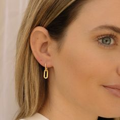 *Buy 2 items, Get 15% OFF your order. Coupon applied at checkout.* Style our gold hoop earrings dangle drop earrings for an effortless edgy look. These minimalist earrings are a great gift for her or a Mothers Day Gift. These gold earrings come in high quality gold vermeil and made for everyday wear. - Waterproof / Tarnish resistant / Hypoallergenic - Inner diameter: 5.2mm - Outer diameter: 9.2mm - Earring length: 22.5mm - Made in gold vermeil: a thick 18k gold layer on 925 sterling silver. - 1 Year warranty GIFT WRAP AVAILABLE TO PURCHASE: https://www.etsy.com/listing/902780367/gift-wrap-for-gift-jewelry-pouch-jewelry?ref=shop_home_active_1&pro=1 HOW TO CARE FOR YOUR JEWELRY + All gold plated jewelry has a coat to help from tarnishing; however, to further help preserve jewelry, please avo Everyday Dangle Hoop Earrings For Pierced Ears, Minimalist Dangle Hoop Earrings, Everyday Dangle Hoop Earrings, Minimalist Hypoallergenic Dangle Hoop Earrings, Minimalist Hoop Earrings With Lever Back Ear Wires, Modern Everyday Earrings With Lever Back Ear Wires, Modern Everyday Earrings With Lever Back, Minimalist Hoop Earrings For Everyday, Tarnish Resistant Hoop Earrings For Everyday