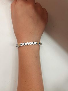 This is a bracelet inspired by Morgan Wallen ! this bracelet can be personalized based on your wrist size. The bracelet is also very durable and adorable. Morgan Wallen Bracelet, Concert Bracelets, Morgan Wallen Concert, Western Bracelets, Bracelet Inspired, Morgan Wallen, Doll Jewelry, A Bracelet, Bracelet Ideas