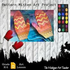 the mitten art project is designed for children