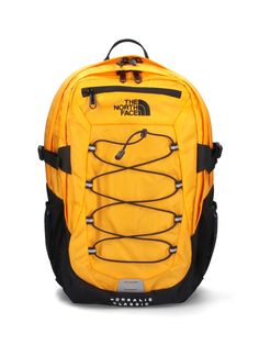 The North Face "Borealis Classic" backpack in yellow nylon with black details, top handle, two adjustable shoulder straps at the back, snap buckle detail, one maxi zip pocket on the front, adjustable detail with drawstring, one double zip pocket on the front, various pockets for internal objects, logo embroidery on the front, two open side mesh pockets, adjustable straps with side buckles, double zip closure, a main inner compartment, an inner flat pocket. Composition: 100% Nylon The North Face Borealis, North Face Borealis, Belt Top, Burberry Hat, Classic Backpack, Sneaker Wedge, Card Holder Leather, Laptop Sleeve, Waist Belt