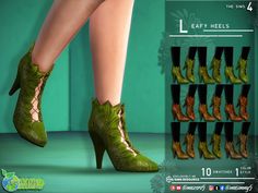 The Sims Resource - Earth Day Leafy Heels Designer High Heels, Gamer Room, Sims 4 Cc Finds, Cc Finds, The Sims Resource, Sims 4 Mods, Sims Resource, Designer Heels