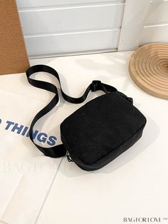 BagForLove - Compact Minimalist Waist Bag Product Description Color Black Bag Size Mini Composition 100% Polyamide Material Polyamide Size Chart INCH CM Strap Length Bag Height Bag Width Bag Length 39.4 inch 5.5 inch 2.4 inch 7.9 inch Strap Length Bag Height Bag Width Bag Length 100 cm 14 cm 6 cm 20 cm Details Pictures Similar Products h2 { text-align: center; } /* æ¢è¡ */ li{ white-space: normal; word-break: break-all; word-wrap: break-word; } .red-box { width: 100%; display: flex; flex-direc Black Canvas Crossbody Bag With Adjustable Strap, Black Canvas Crossbody Bag, Casual Black Canvas Bag With Mobile Phone Holder, Simple Crossbody Bag With Adjustable Strap, Casual Black Canvas Bag With Phone Pocket, Black Portable Canvas Shoulder Bag, Minimalist Black Shoulder Bag With Mobile Phone Holder, Minimalist Black Shoulder Bag With Adjustable Strap, Black Crossbody Canvas Bag With Zipper Closure