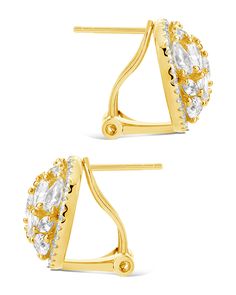 These fun, celebrity-inspired Zara Circle Studs will make you feel like a movie star! Featuring a unique CZ stone design, you can wear these flashy statement earrings on the red carpet and turn heads like the gorgeous A-listers you admire. Unforgettable glam, coming your way! Materials: 14K gold or rhodium plated brass, cubic zirconia Features: 0.6" stud, 1mm-5mm stones, Lead & Nickel free, hinged post back Circle Earrings Studs, Inspirational Celebrities, Circle Studs, Stone Design, Cz Stone, Gold Earrings Studs, Silver Earrings Studs, Rhodium Plated, Statement Earrings