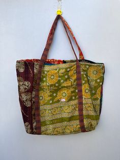 Item details :- Handmade Material :- Cotton Products Description:- Items- Cotton Printed Shoulder Bag Size- 21 X 17 Inches Belt - 24 Inches Material-Vintage Kantha Beg Work-Hand Work Wash Care-Normal Hand Wash In Cold Water Color-As Show Picture Handmade Tote Bags, Bags Vintage, Handmade Tote, Tote Bags Handmade, Vintage Kantha, Bag Handmade, Purses And Handbags, Shoulder Bags, Selling On Etsy