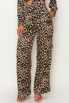 • SKU: P-2129• S-M-L• Hand wash only• Roar with fashion-forward style in our Cheetah High-Waisted Gaucho Pants. Embrace the fierce and fabulous look of cheetah print while enjoying the comfort and flattering fit of the high-waisted gaucho design - perfect for making a bold statement wherever you go. Gaucho Pants, Cheetah Print, Fashion Forward, Animal Print, Hand Wash, High Waisted, Pants, Design, Trousers