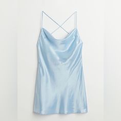 Darker Color But Same Dress As First Pic Never Worn Light Blue Slip Dress, Slip Dress Short, Light Blue Mini Dress, Blue Slip Dress, Winter Formal Dresses, Winter Formal, Blue Mini Dress, Something Blue, Dark Colors