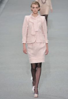 CHANEL Pink Fantasy Tweed Fringe Sequin Jacket and Skirt Set (retail £7,600)  | eBay Chanel Tweed Set, Pink Chanel Outfit, Pink Tweed Set, Chanel Tweed Skirt, Pink Runway, Chanel Rose, Jacket And Skirt Set, Chanel Set, Tweed Set