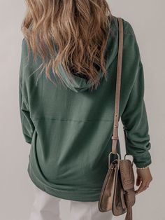 Sea Green Casual V Neck Drawstring Hoodie Specifications: Item No: LC25316043-P1709 Product Weight: 0.51 Kg Tag: DL Exclusive, Style Casual, DL Chic Print: Solid Color Color: Green Occasion: Daily Season: Fall & Autumn Brand Category: Tops > Sweatshirts & Hoodies Creation Time: 2023-10-23 Material: 85% Polyester + 10% Cotton + 5% Elastane Style: Casual Pattern: Solid Color Green Neckline: Hooded Silhouette: Shift Sleeve Length: Long Sleeve Occasion: Daily Details: Casual and comfortable deep v-n Green Long Sleeve Top With Drawstring, Casual Green Hoodie For Leisure, Fall Leisure Hoodie With Drawstring, Green Fall Hoodie For Loungewear, Green Fall Loungewear Hoodie, Leisure Drawstring Hoodie Sweatshirt, Leisure Drawstring Hoodie Top, Leisure Hoodie With Drawstring Hood, Green Hoodie For Leisure In Winter