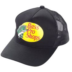 Brand New with Tags!! Size: OSFM Color: Black If you have any questions, do not hesitate to message me! Shipping: I usually ship within 24 hours. Please make sure your shipping address is correct. Bass Pro Shop Hat, Bass Pro Shop, Fishing Hat, Mesh Cap, Green Camo, Shop Logo, Adjustable Hat, Hats Vintage, Trucker Cap