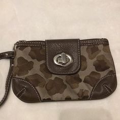 Super Cute New York & Company Wristlet. Excellent Condition. Nwot Brown Travel Wristlet With Adjustable Strap, Brown Adjustable Pouch Wristlet, Adjustable Brown Pouch Wristlet, Adjustable Brown Wristlet For Daily Use, Trendy Brown Wristlet For Travel, Brown Wristlet With Wrist Strap, Brown Handheld Wristlet With Wrist Strap, Brown Adjustable Bags With Wrist Strap, Company Bag