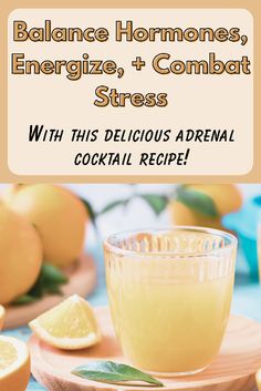 Do you feel tired most days? Are your hormones out of whack? Are you over-stressed? Then you NEED to try this delicious adrenal cocktail recipe! This recipe combats adrenal fatigue by helping your body handle stress in a productive, hormone-healthy way. Plus it tastes amazing and gives you a boost of energy! Adrenal Cocktail Recipe, Adrenal Cocktail, Adrenal Fatigue, Hormone Balancing, Cocktail Recipe