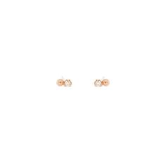 14k gold single bead and diamond stud earrings SPECIFICS• sold as a pair or single• white diamonds .02 ctw single, .04 ctw pair Classic 14k Gold Earrings With Diamond Eyes, Rose Gold Diamond Jewelry With Diamond Eyes, Rose Gold Diamond Earrings With Single Diamond, Delicate Round Diamond Earrings With Single Diamond, Minimalist Rose Gold Diamond Earrings With Single Cut, Minimalist Rose Gold Diamond Earrings With Accents, Classic Round Jewelry With Diamond Eyes, Dainty Rose Gold Round Diamond Earrings, Minimalist Rose Gold Diamond Earrings With Single Diamond