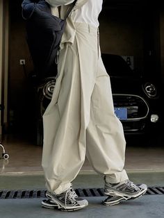 Loose Wide Leg High-Waisted Pleated Solid Color Casual Pants Bottoms Trousers Wide Leg Trousers Casual, Baggy Pants Women, Trousers Casual, Diy Vetement, Mode Abaya, Jumpsuit Outfit, Party Dress Short, Short Mini Dress, Mode Inspo