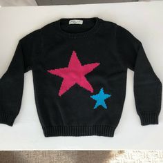 Pinc Premium Girls (5) Black L/sleeve Pullover Sweater W/Red Star. Condition is Pre-owned. Very good Condition. Black Casual Sweater With Star Print, Casual Black Star Print Sweater, Casual Black Sweater With Star Print, Black Star Print Top For Winter, Black Long Sleeve Sweatshirt With Star Print, Gray Fits, Conan Gray, Red Star, Black Sweater