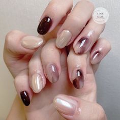 Burgundy Acrylic Nails, Sheer Nails, Elegant Nail Art, Subtle Nails, Beauty Nails Design, Basic Nails