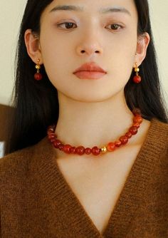 Product Information: Process: 18K gold plated Material: copper/925 silver needle/red agate Size: Necklace inner circumference 40-45cm (carnelian size 10mm/14mm) Bracelet 18-20cm (red agate size 10mm-10.5mm) Earrings is about 3.2cm (carnelian size 12mm) Weight: 82g,23g,3g Bracelet And Earring Set, Edison Pearls, Carnelian Beads, Earrings Metal, Onyx Bead, Tiger Eye Stone, Red Agate, Recycled Gold, Agate Beads