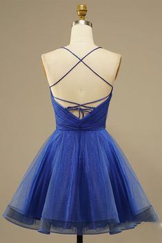 Homecoming Dresses Short Blue, Blue Homecoming Dresses Short, Cocktail Bleu, Fitted Homecoming Dresses, Blue Tulle Prom Dress, Homecoming Dress Short, Mini Homecoming Dresses, Blue Homecoming Dresses, Party Dresses Online