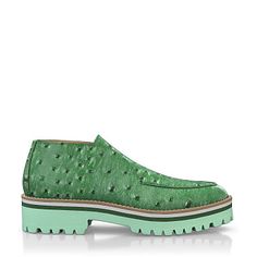 Women's Modern Moccasins 41898 | Girotti Luxury Green Slip-on Leather Shoes, Green Leather Loafers With Flat Heel, Green Loafers With Textured Sole And Round Toe, Green Leather Shoes With Textured Sole And Round Toe, Leather Ankle Boots With Textured Sole, Green Slip-on Boots With Rubber Sole, Green Leather Shoes With Flat Heel, Green Leather Moc Toe Loafers, Luxury Green Leather Shoes With Rubber Sole