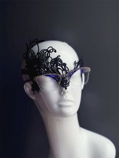 The perfect fusion of elegance and sophistication, this mask not only enhances your mystique but also allows you to wear your glasses at the same time! Our eyeglasses masquerade mask boasts a unique and enchanting design that effortlessly complements any outfit. From masquerade balls and parties to galas and other special events, our mask will put you in the spotlight and leave a lasting impression.


Age Group/Gender - Adult/Unisex

Size/Type - One size fits all adults

Mask Color - Black
Mask Elegant Evening Eye Mask, Gothic Eye Mask For Evening Masquerade, Elegant Eye Mask For Party, Gothic Evening Masquerade Eye Mask, Elegant Carnival Party Masks, Elegant Eye Mask For Formal Masquerade, Elegant Masquerade Eye Mask, Elegant Masquerade Mask For Festivals, Elegant Evening Mask For Carnival