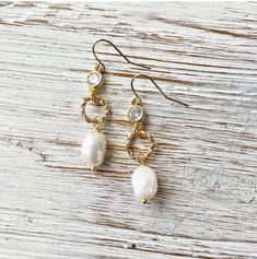 Fresh Water Pearl Baroque Earrings - Horse Country Trading Company Pearl Pendant Drop Earrings In Metal, Metal Dangle Earrings With Pearl Pendant, Handmade Baroque Pearl Dangle Jewelry, Baroque Pearl Dangle Earrings With Pendant, Baroque Pearl Drop Dangle Earrings, Baroque Pearl Pendant Dangle Earrings, Handmade Baroque Pearl Drop Earrings, Baroque Pearl Dangle Earrings Set, Single Dangle Baroque Pearl Earring