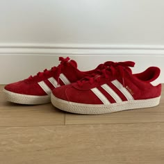 Adidas Red Gazelle Size 5.5 Kids Size 7 Women’s Like New Condition Red Gazelle, 5 Kids, Red Adidas, Shoes Adidas, Adidas Shoes, Adidas Women, Athletic Shoes, Like New, Size 7