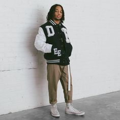 10.Deep Presents Its First Collaborative Drop Of The Season: A Golden Bear Varsity Jacket. - Brand New With Tags - Men Size M - Crafted In The United States By The Renowned California-Based Outfit - Limited Edition Jacket Boasts A Classic Navy/White Colorway - Pairs Cowhide Leather Sleeves And Pocket Welts With A Wool Body - Button Placket - Quilted Lining - Custom Hand-Sewn Chenille Patches. White Varsity Track Jacket For Winter, White Hooded Hip Hop Varsity Jacket, Collegiate Long Sleeve Outerwear For Streetwear, Collegiate Long Sleeve Streetwear Outerwear, White Hip Hop Winter Outerwear, White Hip Hop Outerwear For Fall, White Varsity Cotton Outerwear, White Hooded Varsity Outerwear, White Cotton Varsity Outerwear