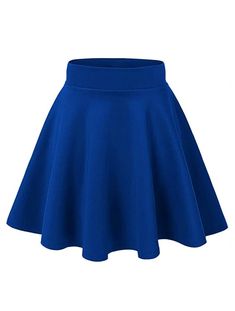 Plus Size Blue Elastic Circle Skirt - In Control Clothing Plus Size Outfits For Summer, Short Flared Skirt, Skater Skirt Dress, Blue Skater Skirt, Flared Skater Skirt, Mini Skater Skirt, Flared Mini Skirt, Stretchy Skirt, Blue Mini Skirt