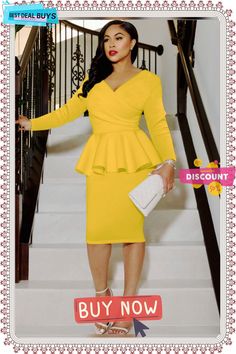 Long Sleeve Zip Up Bodycon Midi Dresses Elegant Yellow Long Sleeve Bodycon Dress, Dresses By Length, Bodycon Midi, Midi Dress Bodycon, Midi Dresses, Women's Fashion Dresses, Two Pieces, Zip Ups, Fashion Dresses