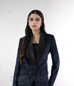 Dark Blue Velvet Women Suit, Women Tuxedo Two Piece Suit, Blue Party Wear Suit, Women Wedding Suit, Women Formal Suit. *Shop Introduction* Welcome to COUTURE BESPOKEN, your ultimate destination for premium suits on Etsy! We specialize in crafting elegant, high-quality suits that combine timeless style with modern sophistication. Our collection features a variety of suits perfect for every occasion, whether it's a formal event, business meeting, or a casual outing. At COUTURE BESPOKEN, we pride ourselves on using the finest materials and expert craftsmanship to ensure each suit is not only stylish but also comfortable and durable. We believe that every man deserves to look and feel his best, and our suits are designed to do just that. Explore our diverse range of colors, cuts, and styles to Blue Tuxedo Party Set, Elegant Blue Party Suit, Fitted Blue Suit For Evening, Blue Party Suits With Suit Collar, Blue Notch Lapel Suit For Evening, Festive Elegant Workwear Suits, Fitted Satin Blazer For Weddings, Blue Tuxedo Blazer For Party, Fitted Blazer With Suit Collar For Festive Season