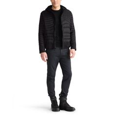 This lightweight puffer features waved quilting that's great for layering. Easy to wear and pack, it's a winter must-have for chilly commutes and long-weekend jaunts. Modern Black Puffer Jacket For Fall, Versatile Nylon Puffer Jacket For Cold Weather, Black Down Quilted Jacket For Cold Weather, Functional Down Quilted Jacket For Cold Weather, Black Down Quilted Jacket For Outdoor, Functional Quilted Puffer Jacket For Fall, Black Quilted Down Jacket For Cold Weather, Black Down Quilted Jacket For Fall, Versatile Quilted Winter Outerwear