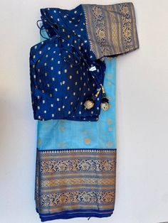 Amazing pure handloom Chanderi silk saree with bandini blouse. fall pico done blouse size 38-42 Transitional Blue Art Silk Blouse Piece, Blue Blouse With Dupatta For Puja, Blue Silk Blouse For Festivals, Blue Bandhani Print Blouse For Diwali, Navratri Blue Cotton Silk Blouse Piece, Blue Bandhani Print Blouse Piece For Diwali, Traditional Blue Bandhani Print Blouse Piece, Transitional Season Bandhani Print Wedding Blouse, Transitional Bandhani Print Blouse For Wedding