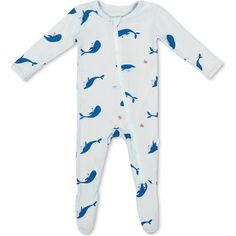 Breathable, super soft, and wildly comfy, our bamboo baby footies will keep your little one snug and stylish on all their adventures. Each footie is made with luxurious, eco-friendly viscose from bamboo fabric for all-over comfort without the negative environmental impact. | Bamboo Little | Zippered Footie, Whale (Multicolor, Size 18-24M) | Maisonette collects the best children’s products from around the world (unlike Zulily, Etsy, The Tot, Farfetch Kids, Childrensalon, Crate and Kids, Kohls, Wayfair, Buy Buy Baby, Nordstroms, Mini Boden, J.Crew Factory, or PotteryBarn Kids), creating a curated shopping experience for you. Think of us as your shortcut to fashion for litte ones! Playful White Footie For Playtime, Playful Cotton Footie For Loungewear, White Cotton Footie For Playtime, Newborn Baby Outfits, Footie Pajama, Boy Accessories, Buy Buy, Buy Buy Baby, Baby Outfits Newborn