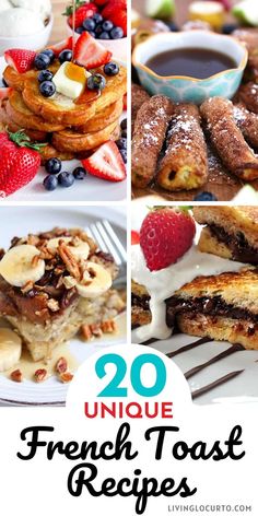 20 Unique French Toast Recipes Pumpkin Air Fryer, Instant Pot French Toast, Unique French Toast, Toast Dessert, French Toast Brunch, French Toast Recipes, French Custard, Nutella French Toast, Creative Breakfast