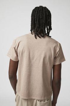 The essential Bonfire tee by UO’s own BDG label. Washed cotton t-shirt in a boxy silhouette with a cropped hem. Short sleeve style and fitted with a ribbed crew neck. Urban Outfitters exclusive. Features Casual Bonfire tee from BDG Boxy fit silhouette with a cropped hem Short sleeve style t-shirt UO exclusive Content + Care 100% Cotton Machine wash Imported Size + Fit Model is 6’1" and wearing size Medium Measurements taken from size Medium Chest: 22" Length: 25" | BDG Bonfire Tee in Taupe, Men' Style T Shirt, Cotton T Shirt, Sleeve Styles, Cotton Tshirt, Urban Outfitters, Fitness Models, Sign Up, Crew Neck, Size Medium