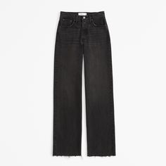 Elevate your denim collection with the Abercrombie & Fitch Women's High Rise 90s Relaxed Jean in Washed Black. These jeans are a nod to vintage style, enhanced with modern comfort.

- Size: 34 REG
- Color: Washed Black with Raw Hem
- Material: Cotton, Elastane
- Gender: Female
- High rise: 10.5 inches
- Fit: Fitted at the waist and hips, relaxed from thigh to full-length leg
- Features: Raw hem, vintage stretch fabric for added comfort

Perfect for creating effortlessly chic outfits, these jeans Abercrombie 90s Relaxed Jeans, High Rise 90s Relaxed Jean, Fall Wishlist, Abercrombie Jeans, Effortlessly Chic Outfits, Women's Bottoms, Relaxed Jeans, Active Leggings, Suits Coats