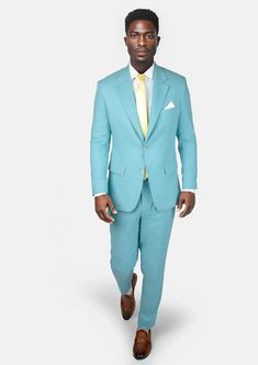 The vibrant linen cotton blend of the Astor Capri Blue Linen Suit will have you embracing the summer heat in comfort and confidence. Custom made and a guaranteed way to upgrading your wardrobe with a stylish, statement piece. Fitted Linen Summer Suits, Summer Fitted Linen Suit, Summer Cotton Suits With Welt Pockets, Summer Cotton Suit For Business Casual, Blue Linen Suits For Business Casual, Tailored Blue Summer Suits, Tailored Casual Summer Suits, Business Casual Blue Linen Suits, Tailored Casual Summer Sets