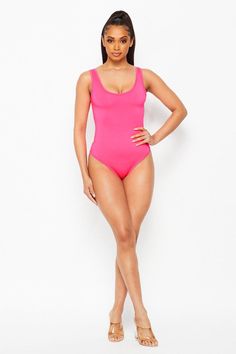 Basics are always in like our pink back sleeveless basic body suit which pairs perfectly with our mesh cover up maxi wrap skirt. Great for long walks on the beach. THIS IS A FINAL SALE ITEM. High Stretch Sleeveless Swimwear For Beach Season, High Stretch Summer One-piece Bodysuit, Fitted Solid Bodysuit For Beach Party, Fitted Solid Color Bodysuit For Beach Party, Pink High Stretch Sleeveless Bodysuit, Pink Sleeveless High-stretch Bodysuit, Sporty High Stretch Bodysuit For Beach, Solid Sleeveless Bodysuit For Beachwear, Trendy Sleeveless Bodysuit For Beach Season