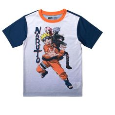 Kids can cuddle up with their favorite ninja whenever they wear this officially licensed Naruto pajama set. The short-sleeve tee features a big colorful graphic of Naruto and his sidekicks, while the included sleep shorts boast an eye-catching repeating pattern of Naruto himself. Crafted from high-quality cotton to keep kids feeling their best overnight, these pajamas provide superior comfort and durability. When it’s time to clean your pajamas, simply machine wash them in cold water with like c Fun Short Sleeve T-shirt With Anime Print, White Cartoon Print Short Sleeve Sleepwear, Casual Cartoon Print Crew Neck Sleepwear, Casual Sleepwear With Cartoon Print And Crew Neck, Casual Short Sleeve Cartoon Print Sleepwear, Casual Cartoon Print Short Sleeve Sleepwear, Black Graphic Print Short Sleeve Sleepwear, Black Short Sleeve Sleepwear With Graphic Print, Fun Cartoon Print Short Sleeve Sleepwear