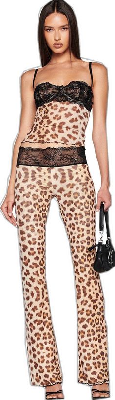 Trendy Fitted Loungewear Bottoms, Trendy Tight Pants With Elastic Waistband, Spring High-waisted Tight Bottoms, Spring Loungewear Tight Bottoms, Chic Tight Summer Pants, Print Pant, Leopard Print Pants, Shop Pants, I Am Gia