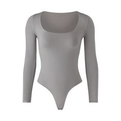 ESSENTIAL LONG SLEEVE SCOOP NECK BODYSUIT - DARK PURPLE | SKIMS Chic Fall Bodysuit With Thumbholes, Sleek Long Sleeve Leotard, Long Sleeve Second-skin Smoothing Bodysuit, Sleek Second-skin Bodysuit For Fall, Fall Sleek Second-skin Bodysuit, Sleek High Cut Smoothing Bodysuit, Sleek Long Sleeve Second-skin Leotard, Solid Seamless Long Sleeve Bodysuit, Sleek Smoothing High Cut Bodysuit