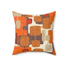 Kate McEnroe New York Retro Geometric Mid Century Modern Throw Pillow, Mid Mod Vintage Atomic Age Decor, MCM Cushions, Living Room Accent Pillow - 126881823Throw Pillows29052310310341383211 Atomic Age Decor, Cushions Living Room, Accent Pillows Living Room, Retro Trailer, Mid Century Modern Pillows, Hendersonville Nc, Mod Vintage, Modern Throw Pillows, Atomic Age