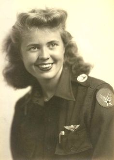 Women in WWII ~ Madge Rutherford Minton was one of the 1st four women in the US to graduate from the Advanced Civilian Pilot Training Program. In 1943, she joined the newly organized Women’s Airforce Service Pilots (WASPs) and was trained to ferry Army ai Organized Women, P 51 Mustang, Four Women, Wolf Mask, Foam Head, Dark Halloween