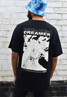 💥 Dreamer Oversized Half Sleeve T-Shirt Inspired by streetwear. Original design by Tatsukilla Creations. Print on back ONLY. 💥 Made with 100% combed organic cotton. Environmentally consciously made.  T-shirt blank: Continental Clothing EP19 Earth Positive Unisex Oversized Heavy Jersey T-Shirt, Jersey 5.6 oz / 190 g 💥 Sizes XS - L (Size guide in image gallery.) 💥 T-shirts are sent in a compostable mailer to ensure they arrive safely. 💥 Find more of my art and social platforms here: https://tatsukillacreations.carrd.co/ Anime Boy Aesthetic, Carrd Co, L Anime, Style Anime, Boy Aesthetic, T Shirt Oversize, Baggy Fits, Half Sleeve, Anime Style