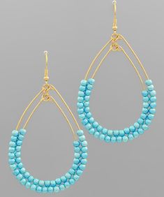 Beaded drop earrings Colors may vary on different viewing devices Cheap Beaded Dangle Teardrop Earrings, Cheap Turquoise Teardrop Beaded Earrings, Trendy Teardrop Dangling Bead Jewelry, Trendy Teardrop Jewelry With Dangling Beads, Trendy Teardrop Beaded Earrings With Ear Wire, Trendy Beaded Teardrop Jewelry, Trendy Teardrop Beaded Earrings, Trendy Teardrop Beaded Jewelry, Trendy Teardrop Beaded Earrings With Dangling Beads