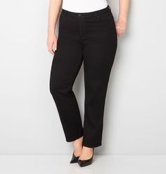 Get a smooth, legging-like look in our plus size Butter Denim Straight Leg Jean (Black) available online at avenue.com. Avenue Store Tall Jeans, Tunic Tank Tops, Swimsuits For All, Petite Jeans, Best Jeans, Hoodie Dress, Bottoms Pants