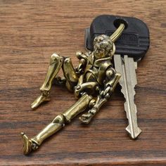 Movable Good person keyring Ver.1.5,movable joints,keyholder,Gift,delicate hand carving,Brass - Etsy Brasil Jewelry Charm For Welder Woman, Jewelry King, Good Person, Dope Jewelry, Funky Jewelry, Dream Jewelry, Be A Better Person, Cool Items, Suho