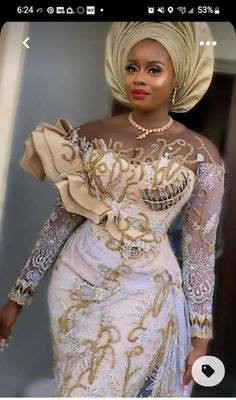 Nigerian Traditional Dresses, Lace Styles For Wedding, African Bridal Dress, Fashion Traditional