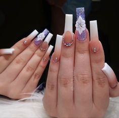 Nail Steps, Jennie Nails, Nail Soak, Purple Acrylic Nails, Chanel Nails, Beauty Nails Design