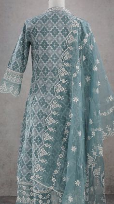 Powder Blue Chikankari Pure Cotton Anarkali Jaipuri Print Kurta Palazzo Dupatta India Ethnic Women Festive Party Wear Kurti Wedding Kurta - Etsy Kurti Wedding, Jaipuri Print, Kurtis Design, Party Wear Kurti, Kurti Sleeves, Wedding Kurta, Stylish Kurtis, Stylish Kurtis Design, Indian Kurti Designs